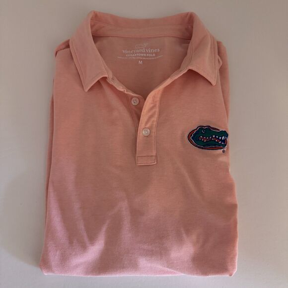 Mens University of Florida Gators Orange Vineyard Vines Edgartown Polo Size Med - Picture 2 of 4